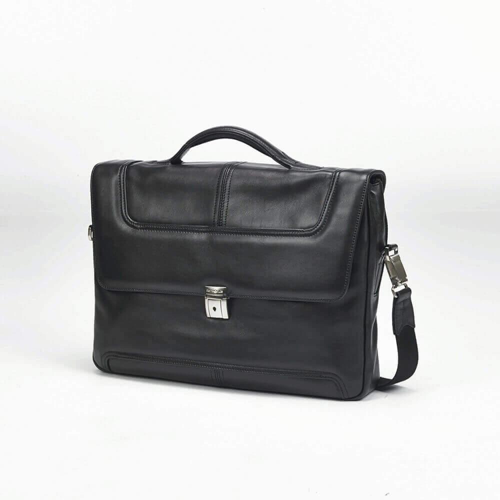 SAMSONITE Datorväska SIDAHO 15"""" Portfölj Svart Skinn | 2353 | AlltMobil