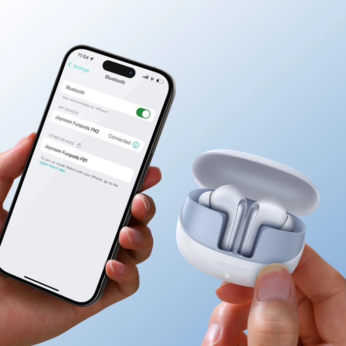 Joyroom - Joyroom TWS In-Ear Hörlurar Bluetooth 5.4 ANC IP54 - Vit