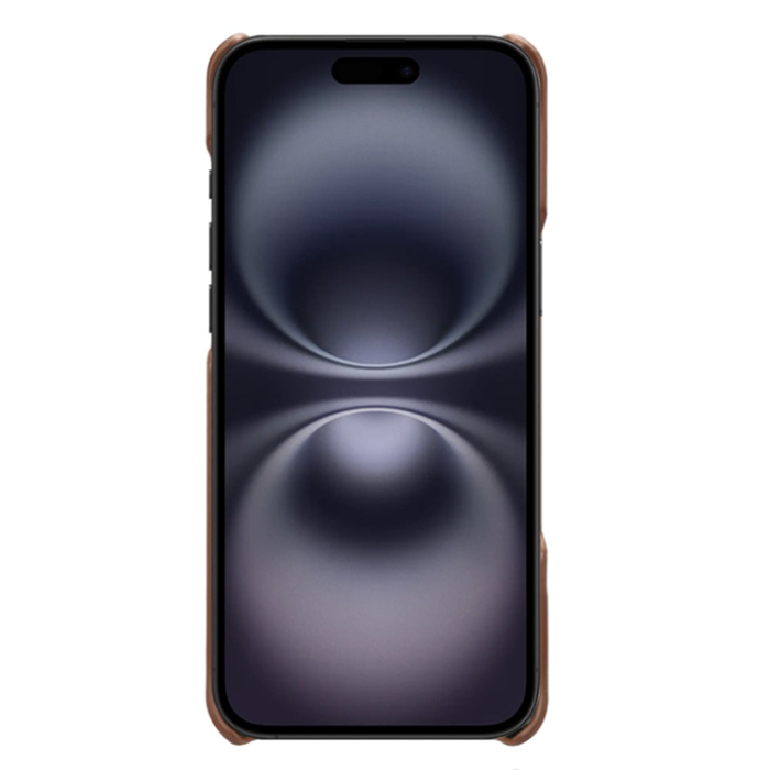 A-One Brand - iPhone 17 Mobilskal Korthållare Dual - Brun