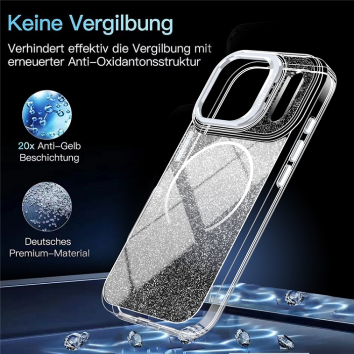 A-One Brand - iPhone 17 Pro Mobilskal MagSafe Shockproof Glitter Gradient