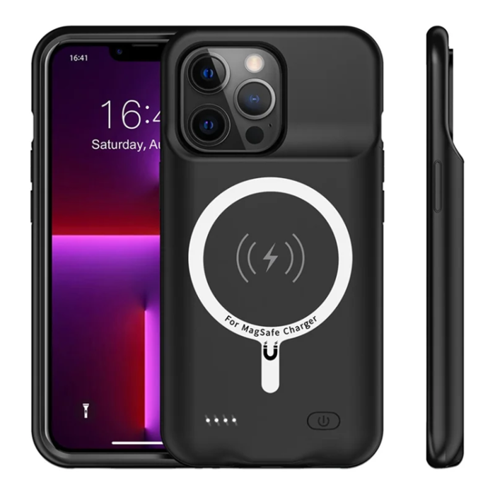 A-One Brand - iPhone 13 Pro Batteriskal Magsafe 7000mAh B98S - Svart