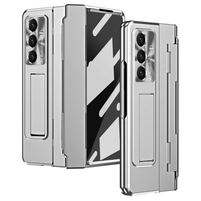 A-One Brand - Galaxy Z Fold 7 5G Mobilskal med Skärmskydd Hinge - Silver
