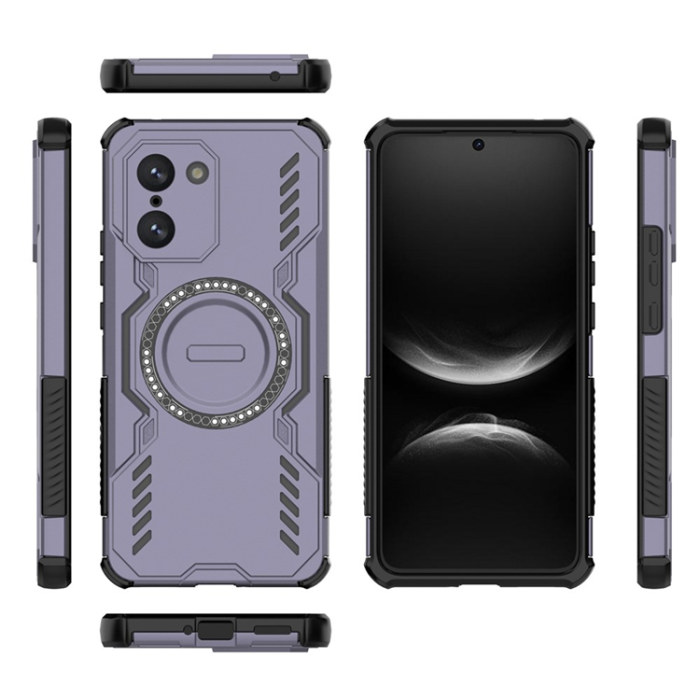 A-One Brand - OnePlus Nord CE5 Mobilskal MagSafe Butterfly Armor Hollow - Lila