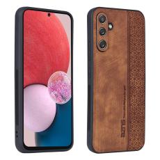 AZNS - AZNS Samsung Galaxy A54 5G Pl&aring;nboksfodral Konstl&auml;der - Brun