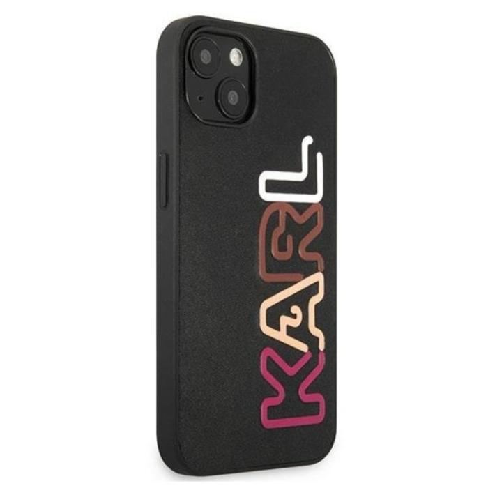 KARL LAGERFELD - Karl Lagerfeld iPhone 13 mini Skal Multipink Brand - Svart