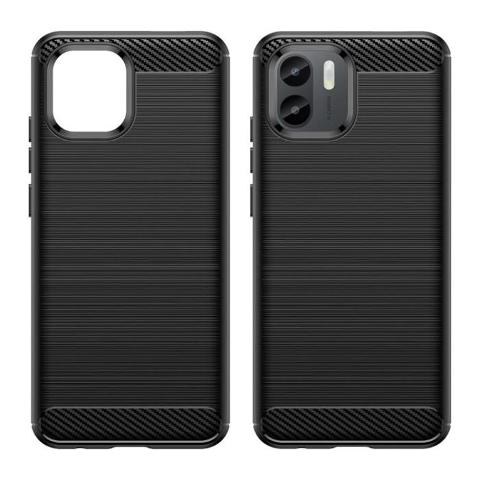 UTGATT1 - Realme C33 Skal Carbon Flexible Silicone - Svart