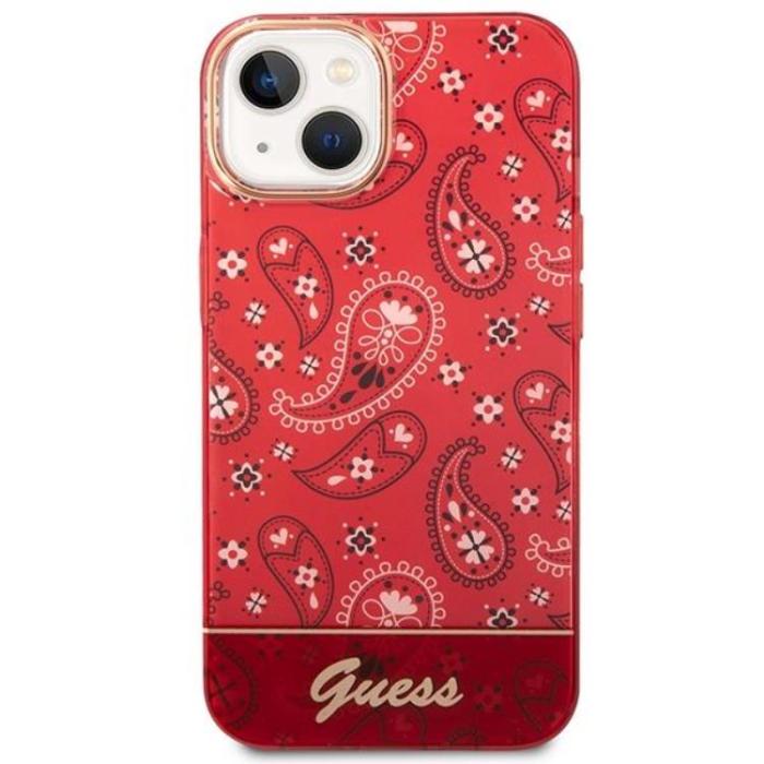 Guess - GUESS iPhone 14 Pro Max Skal Bandana Paisley - Röd