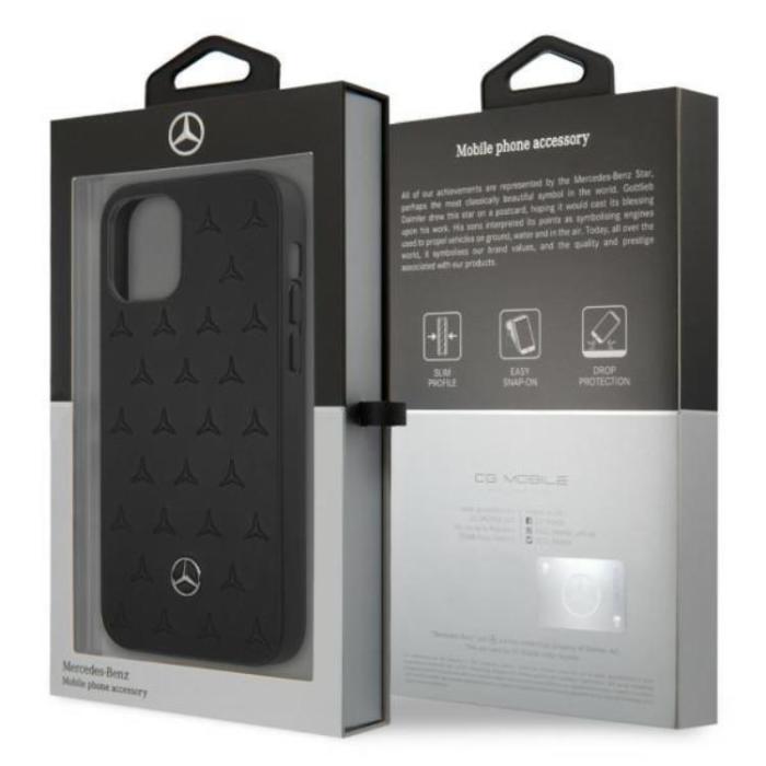 Mercedes - Mercedes iPhone 12 Pro Max Skal Läder - Svart