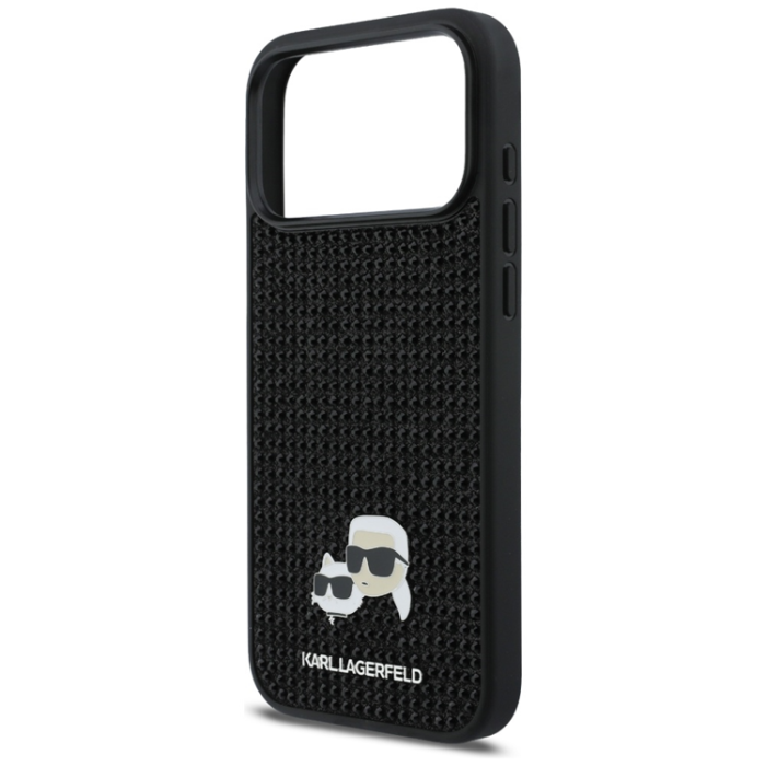 KARL LAGERFELD - Karl Lagerfeld Mobilskal iPhone 17 Pro Max Rhinestones Karl&Choupette Pin