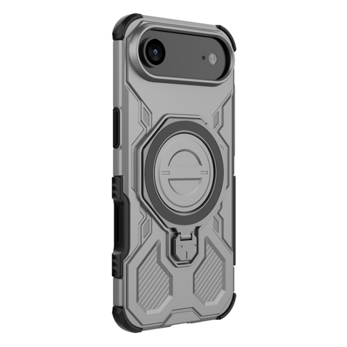 A-One Brand - iPhone 17 Air Mobilskal Rotating Kickstand - Grå
