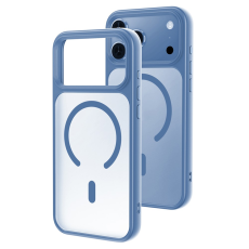 A-One Brand - iPhone 17 Pro Max Mobilskal MagSafe Skin-Feel Rubberized - Blå