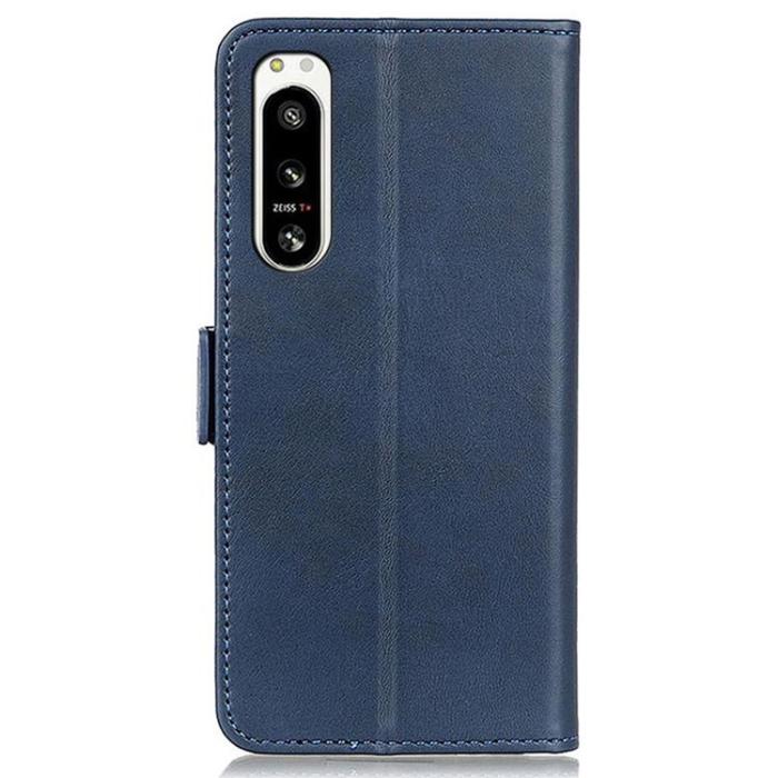 UTGATT1 - Sony Xperia 5 IV Plånboksfodral PU Läder - Blå