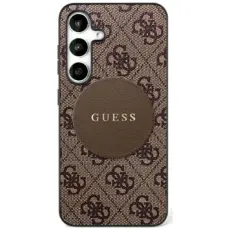 Guess - Guess Galaxy S25 Plus Mobilskal MagSafe Round Patch Classic Logo - Brun