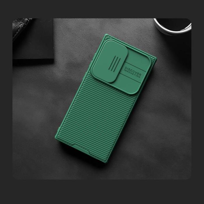 Nillkin - Nillkin Galaxy S24 Ultra Mobilskal CamShield Pro Armored - Grön