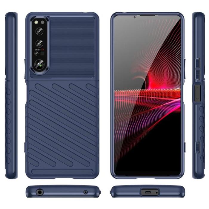 UTGATT1 - Sony Xperia 1 IV Skal Thunder Twill - Blå