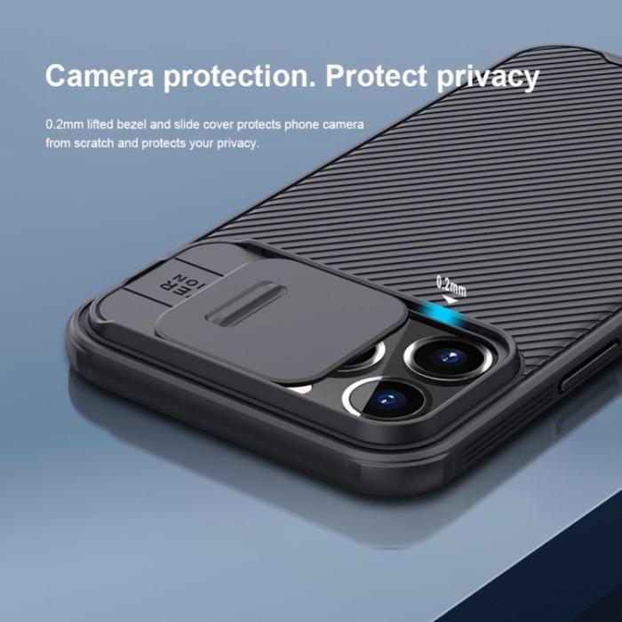 Nillkin - Nillkin iPhone 14 Pro Skal Camshield Pro - Grön