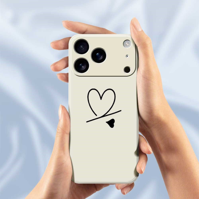 A-One Brand - iPhone 17 Pro Max Mobilskal Love Pattern Printing Straight