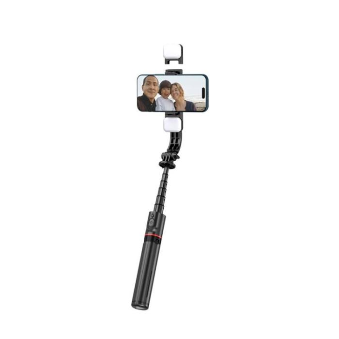 Tech-Protect - Tech-Protect Bluetooth Selfie Stick Tripod Med LED Light L05S - Svart
