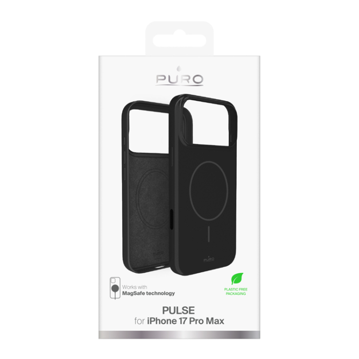 Puro - Puro iPhone 17 Pro Max Mobilskal Magsafe Polycarbonate Pulse - Svart