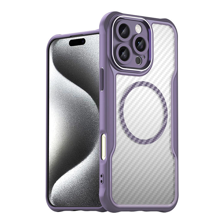 iPhone 16 Pro Max Mobilskal MagSafe Silikon Leading - Lila | 2353 | AlltMobil
