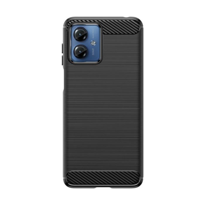 UTGATT1 - Motorola G14 Mobilskal Carbon silicone - Svart