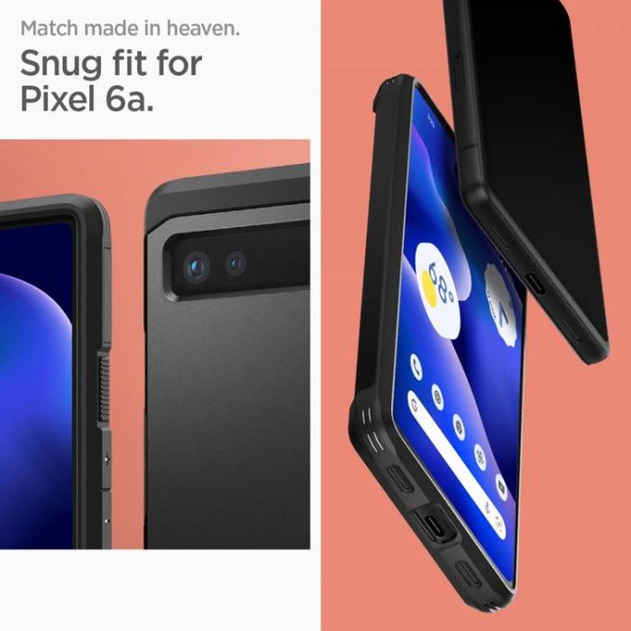 Spigen - Spigen Tough Armor Skal Google Pixel 6a - Svart
