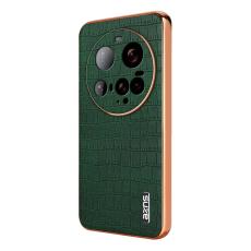 AZNS - AZNS Xiaomi 15 Ultra Fodral - Elektropl&auml;terad KonstL&auml;der - Gr&ouml;n