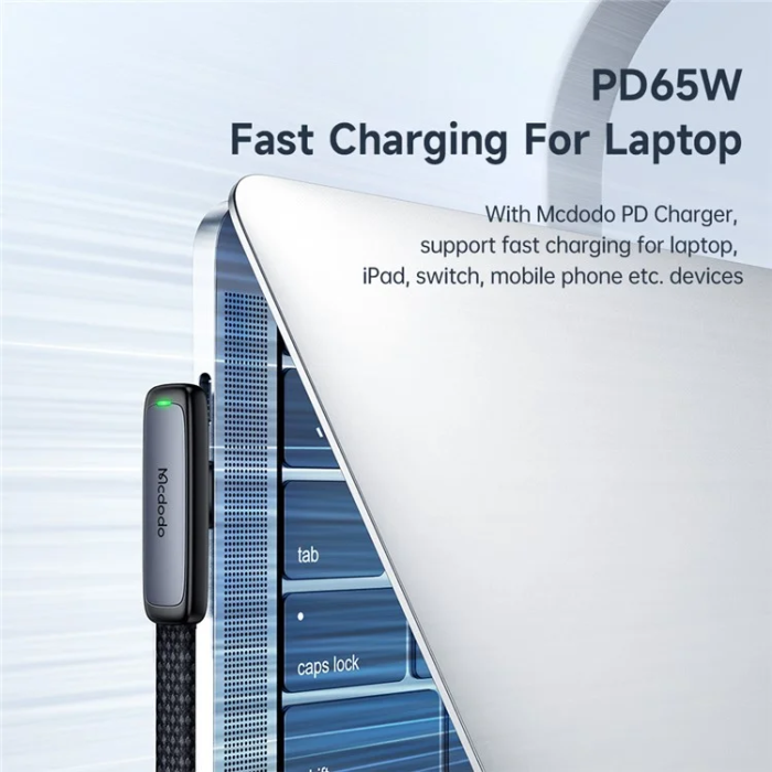 MCDODO - MCDODO USB-C - USB-C 65W Kabel 1.8m CA-3361 MDD PD - Svart