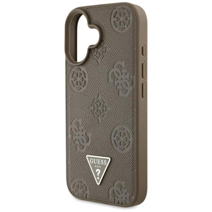 Guess - Guess iPhone 16 Mobilskal MagSafe Hot Stamp Peony Triangle