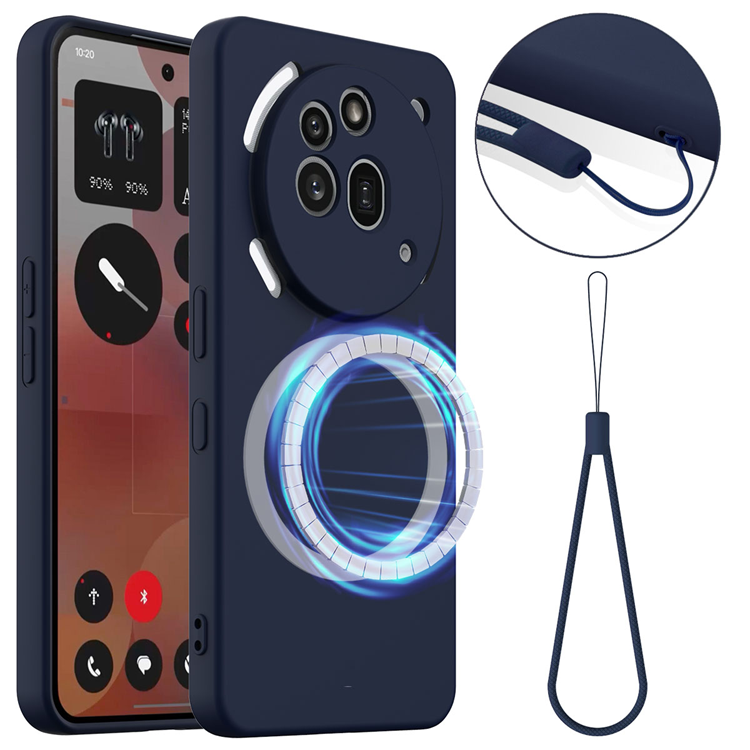 Nothing Phone (3a) Pro Mobilskal MagSafe Liquid Silikon - Mörkblå | 2353 | AlltMobil