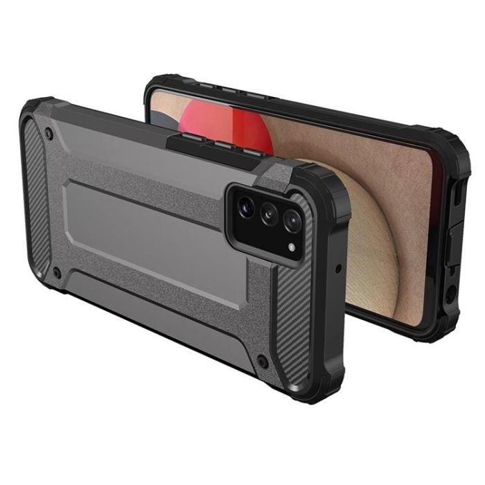 OEM - Galaxy A03s Skal Hybrid Armor Tough Rugged - Svart