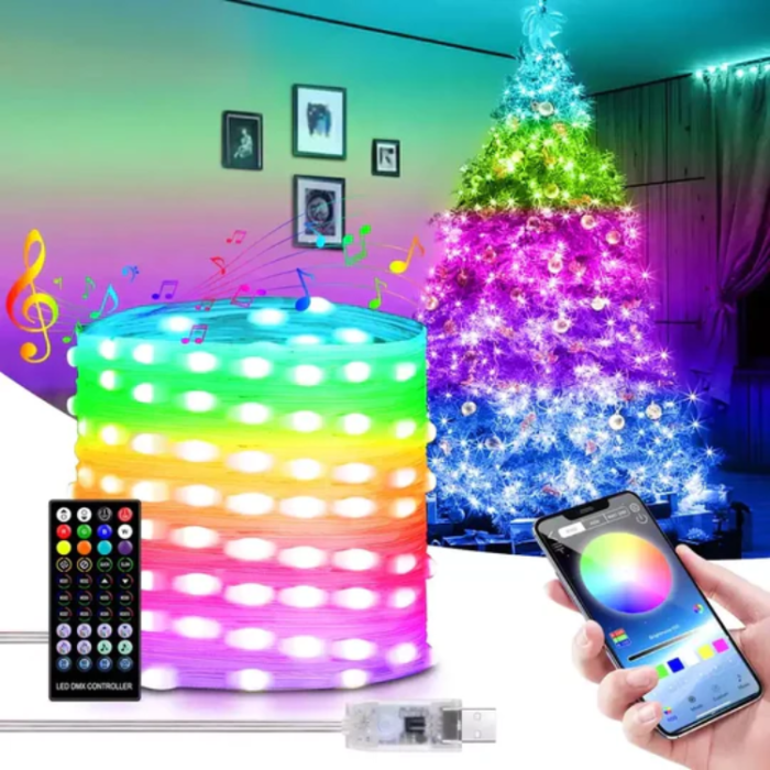 OEM - LED String Lights För Juldekoration 5M - Flerfärgad