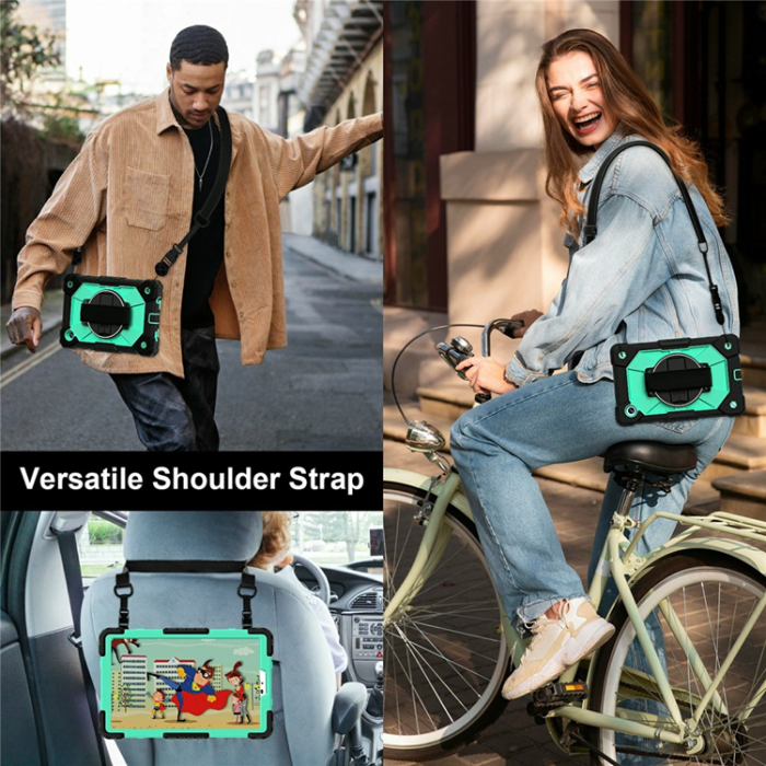 A-One Brand - Galaxy Tab A11 Skal Kickstand - Svart/Mint Grön