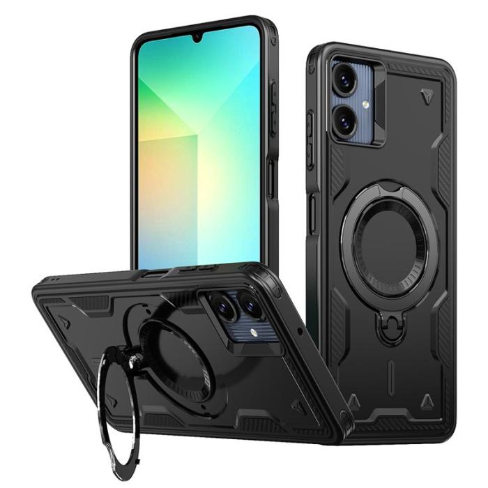 N/A - Mobilskal till Samsung Galaxy A06 4G Plast Militärt Skydd - Svart