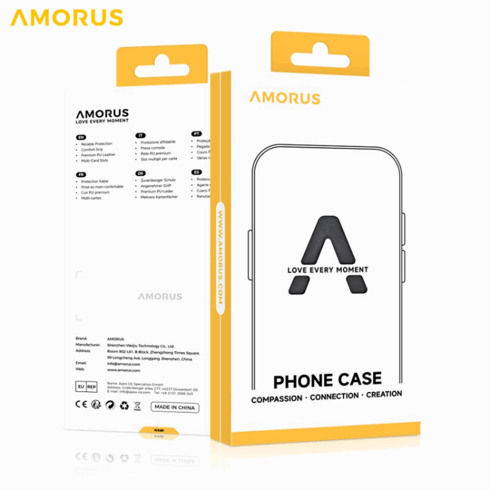 AMORUS - AMORUS iPhone Air Mobilskal Magsafe Glitter Powder PC + TPU