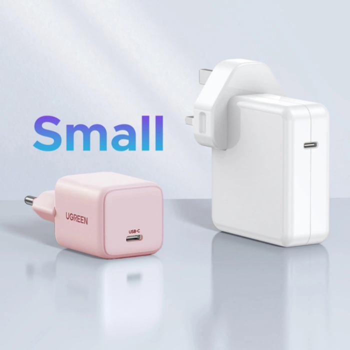 Ugreen - Ugreen GaN Snabbladdare 20W 1 x USB-C X512 - Rosa