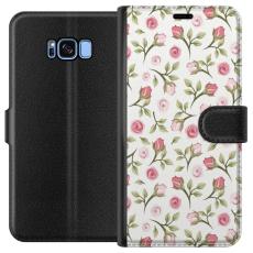 iSecrets - Pl&aring;nboksfodral till Samsung Galaxy S8 med Blommigt