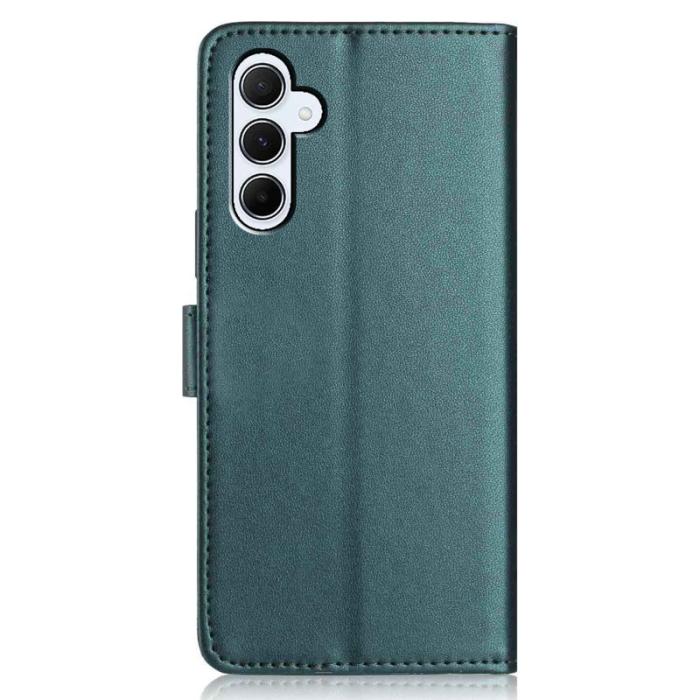 OEM - Samsung Galaxy A57 Plånboksfodral Konstläder Med Rem - Grön