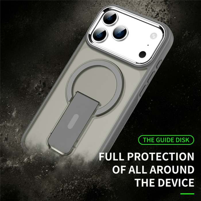 A-One Brand - iPhone 17 Pro Mobilskal MagSafe PC+TPU med Kickstand - Lila