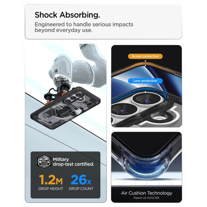 Spigen - Spigen Mobilskal För Galaxy S26 Plus MagSafe Ultra Hybrid - Zero One Svart