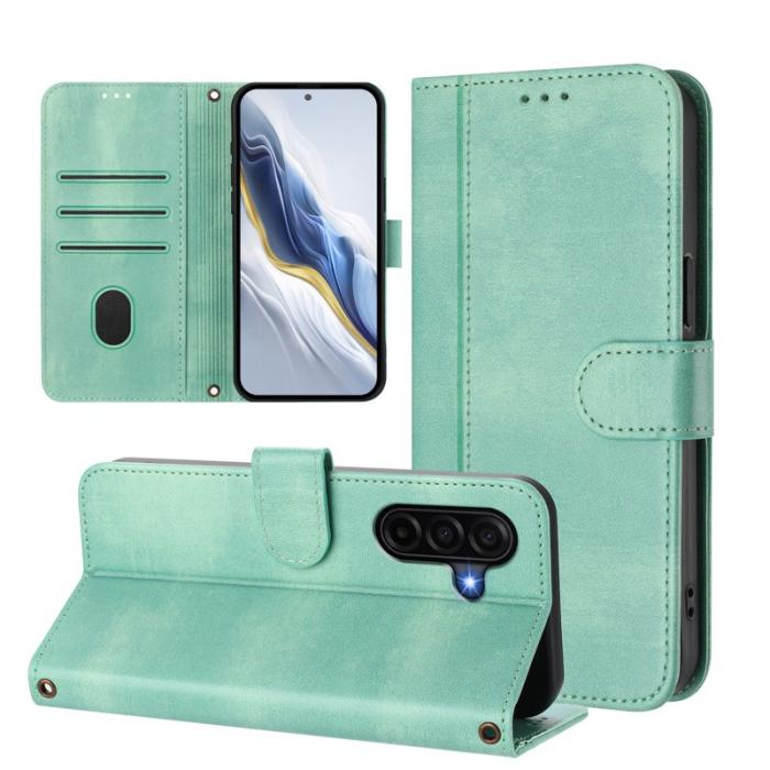 OEM - Samsung Galaxy A57 Plånboksfodral Konstläder Retro Textur - Mintgrön