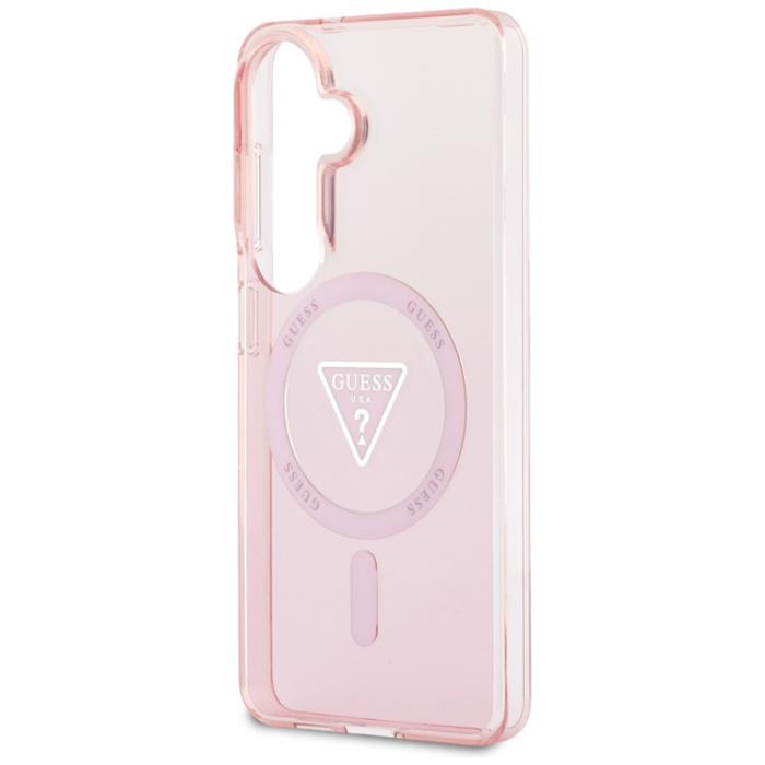 Guess - Guess Mobilskal För Galaxy S26 MagSafe IML Gradient Triangle - Rosa