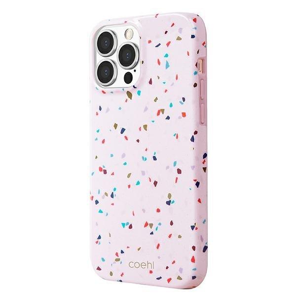 UNIQ Coehl Terrazzo Skal iPhone 13 / 13 Pro - Rosa | 2353 | AlltMobil