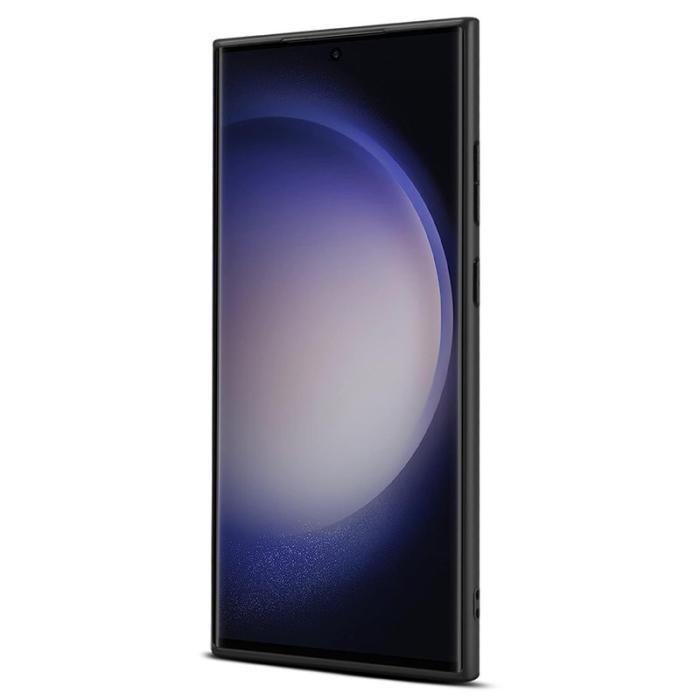 DENIOR - DENIOR Samsung Galaxy S24 Ultra Fodral KonstLäder med Kortfack - Blå