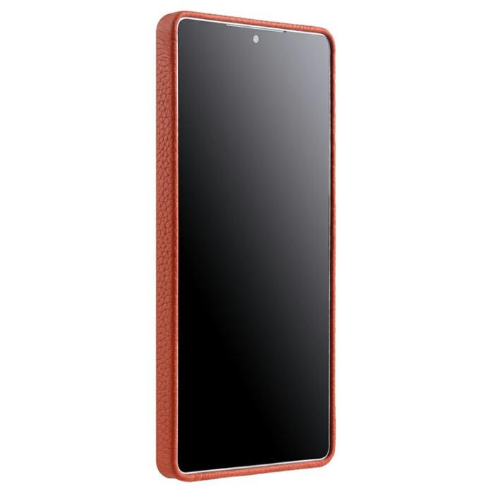 Melkco - MELKCO Mobilskal till Samsung Galaxy S25 Ultra Äkta Läder + PC Orange