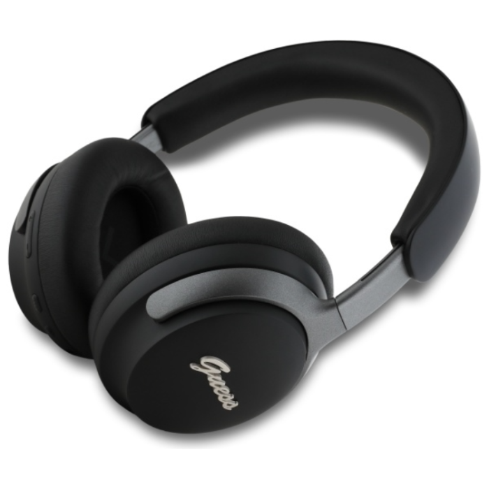 Guess - Guess Bluetooth On-Ear ANC Hörlurar Metal Script Logo - Svart