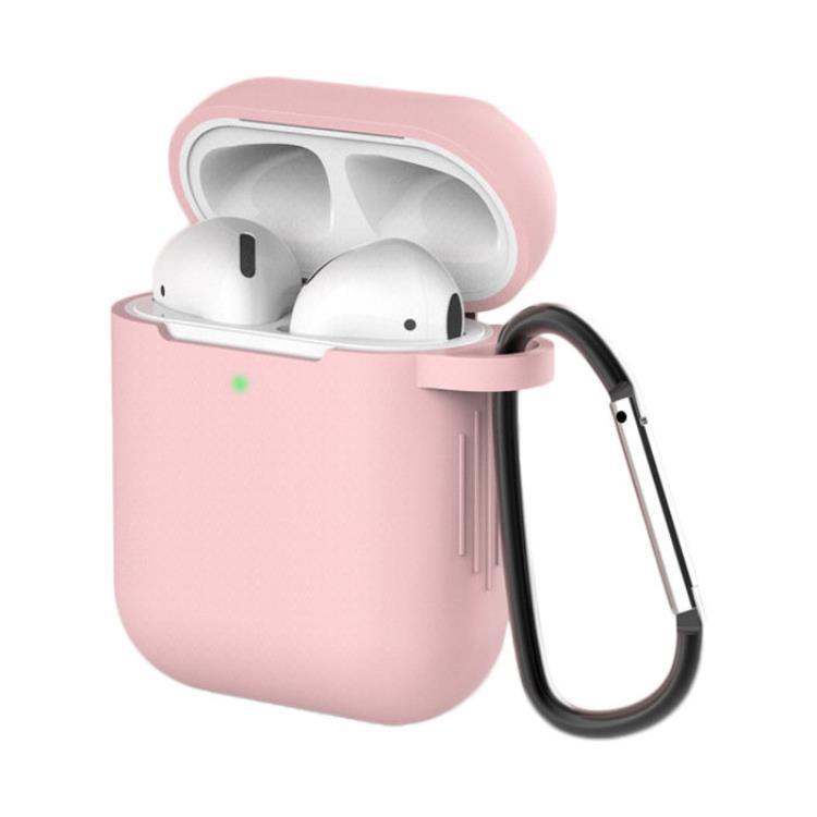 Silicone Soft Nyckelring Skal AirPods 2/AirPods 1 - Rosa | 2353 | AlltMobil