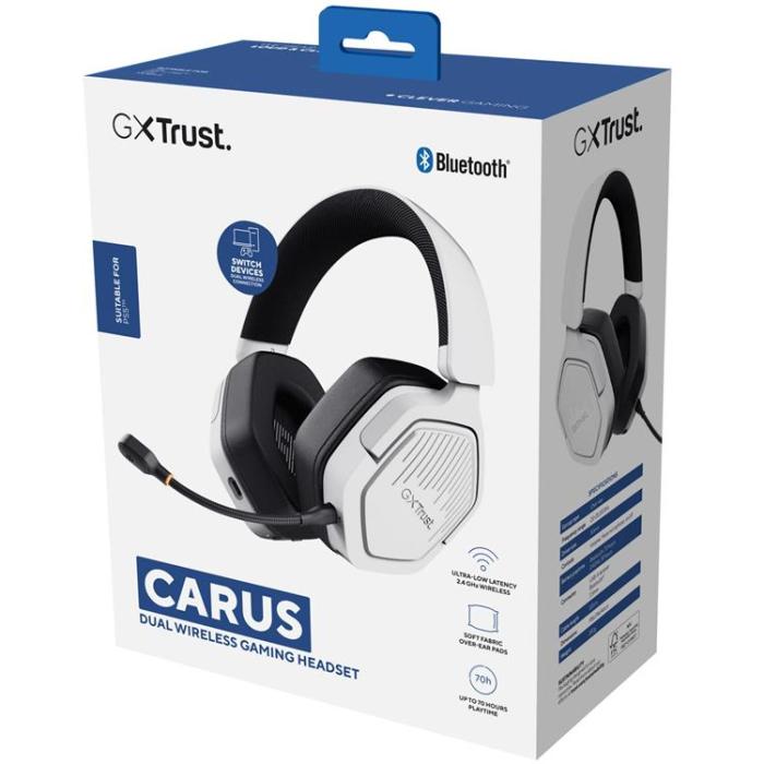 Trust - Trust GXT 493PS Carus Trådlöst gamingheadset PS5 Vit