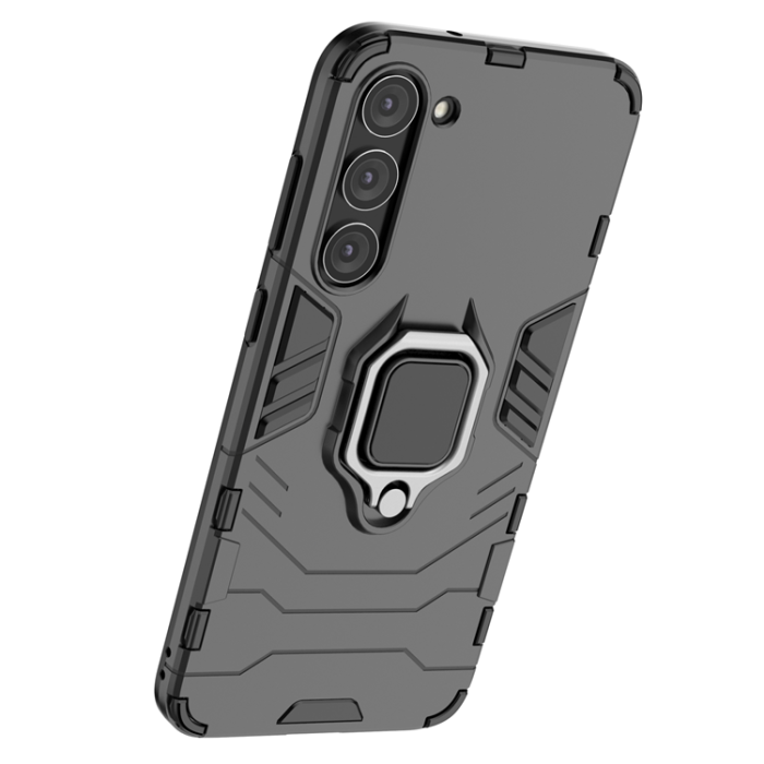 OEM - Galaxy S23 Plus Mobilskal Ring Armor Magnetic Hållare - Svart