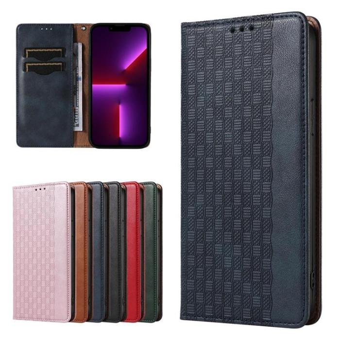 OEM - Galaxy S23 Plånboksfodral Magnet Strap - Blå